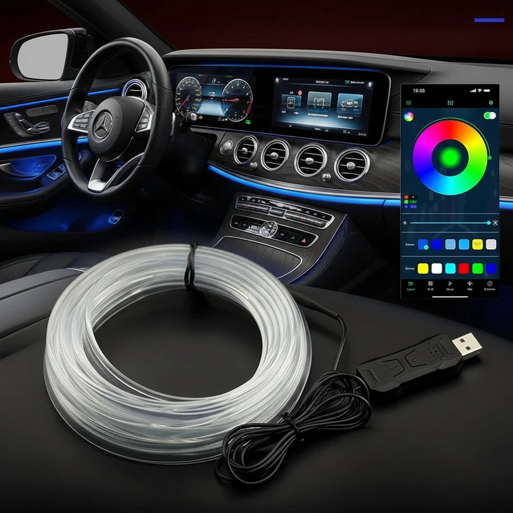 Iluminación Ambiental para Consola Central RGB – Control por App